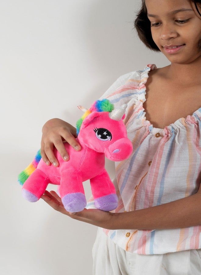 Dimpy Stuff Unicorn Soft Toy - Unicorn 24cm (9") - Huggably Soft Comfort Plush Nursery Decor All Ages - Image 5